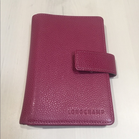 Used Longchamp Le Foulonne leather agenda cover Used Longchamp Le Foulonne leather agenda cover